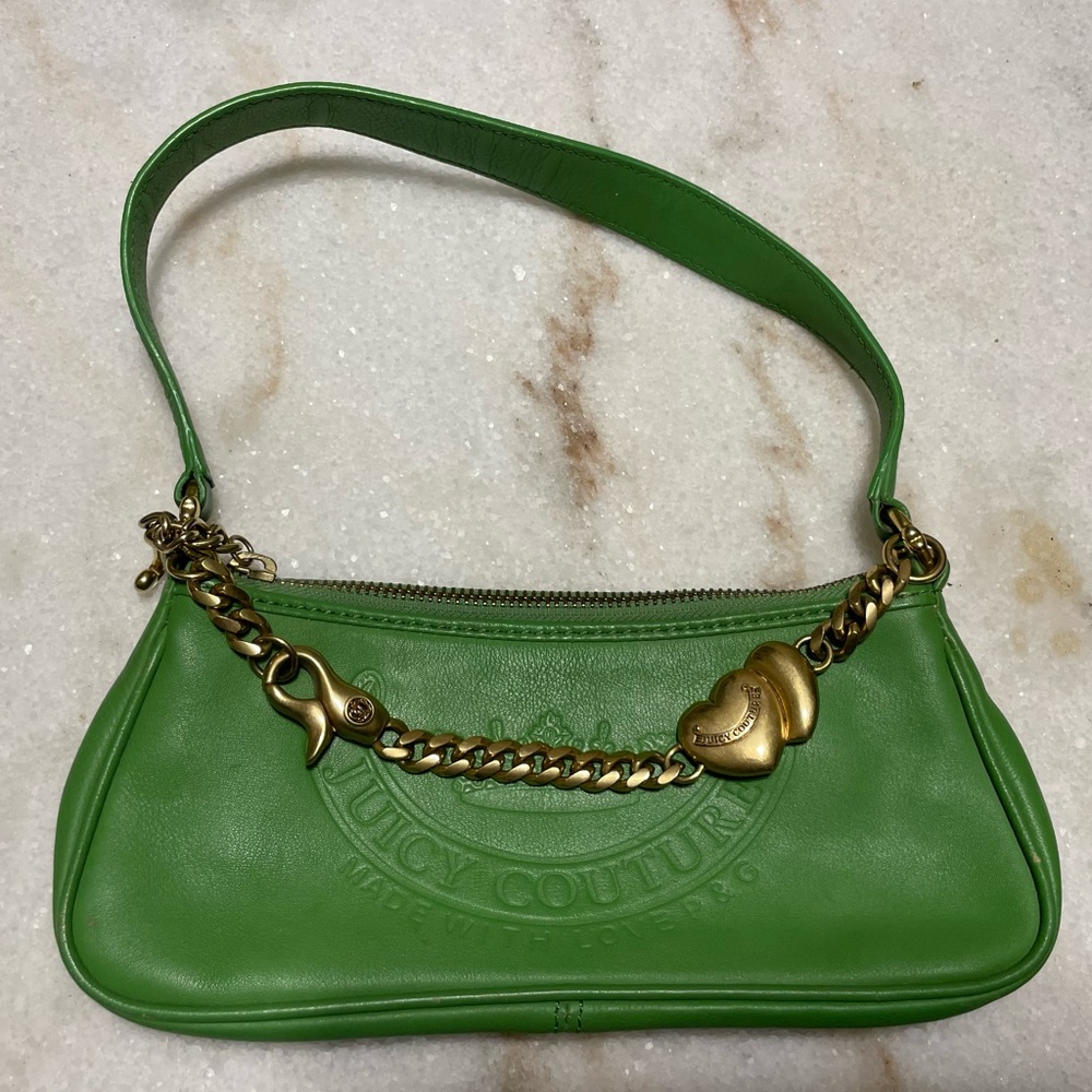 COPY - Juicy Couture Vintage Green Leather Purse RARE